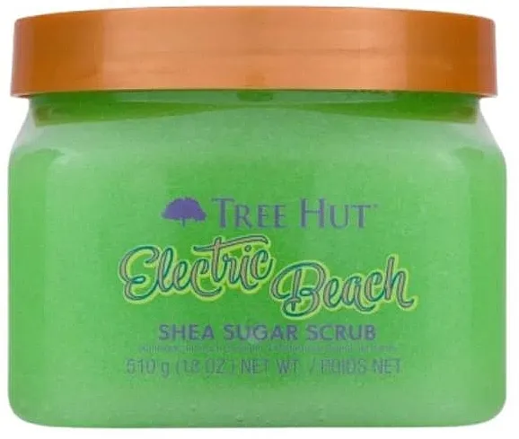 Tree Hut Electric Beach Shea Sugar Scrub Piling za telo eksfolijant