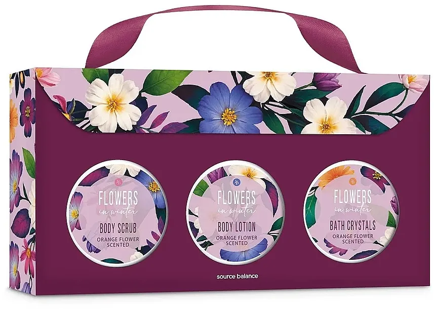 Treffina Flowers In Bloom Bath Gift Set (sh/gel/50ml + bath/crystals/65g + b/lot/50ml) Komplet