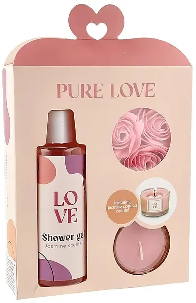 Treffina Pure Love Gift Set (sh/gel/200ml + soap/3pcs + candle/30g) Set za negu tela