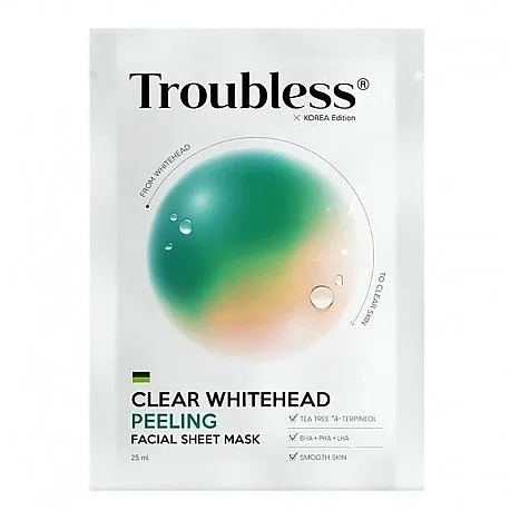 Troubless Clear Whitehead Peeling Facial Sheet Mask Maska za lice u maramici