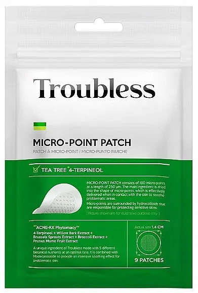 Troubless Micro-Point Patch Flasteri sa mikroiglama za akne
