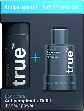 True Men Skin Care Body Care (deo/75ml + refill/75ml) Set
