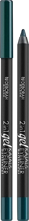Tuš za oči Deborah 2 in 1 Kajal &amp; Eyeliner Gel