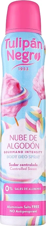 Tulipan Negro Body Deo Spray Dezodorans u spreju Šećerna vuna