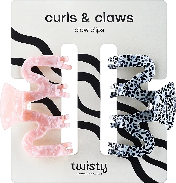 Twisty Curls &amp; Claws Set A Set ukosnica za kosu, 2 kom.