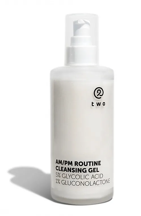 Two Cosmetics AM/PM Routine Cleansing Gel 5% Glycolic Acid Čišćeći gel sa 5% glikolnom kiselinom