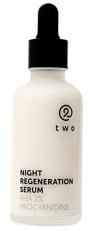Two Cosmetics Night Regeneration Serum AHA 2% Procyanidins Noćni serum sa AHA kiselinama 2%