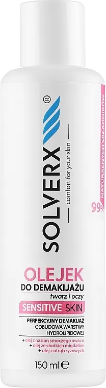 Ulje za skidanje šminke Solverx Sensitive Skin Make-Up Remove Oil