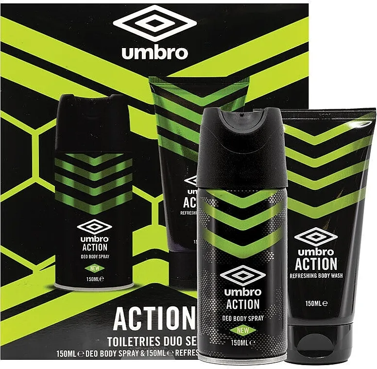 Umbro Action (deo/150ml + sh/gel/150ml) Set