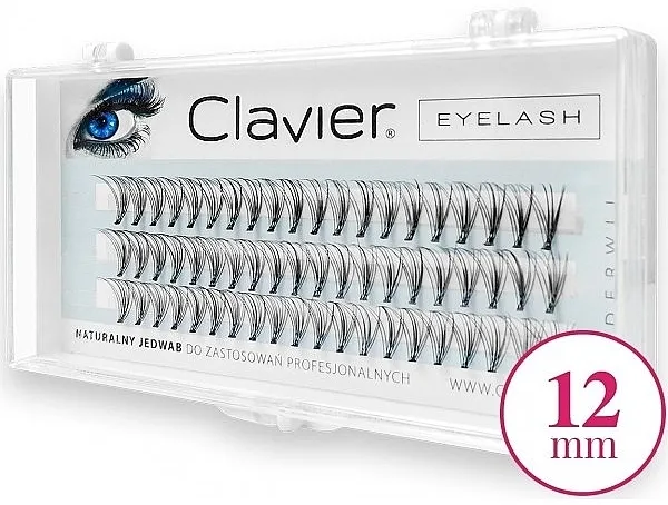 Umjetne trepavice, 12 mm. Clavier Eyelash