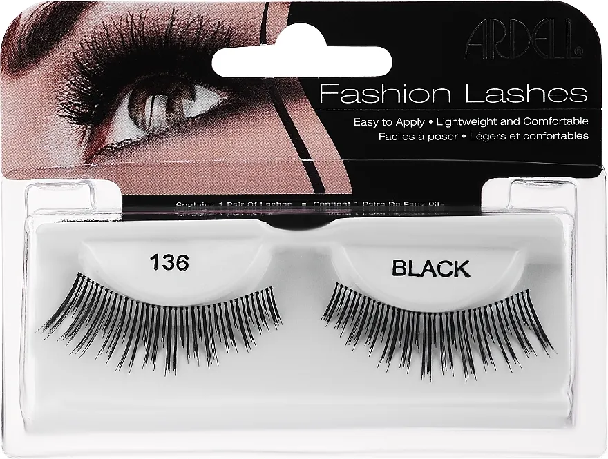 Umjetne trepavice Ardell Glamour Lashes Black 136