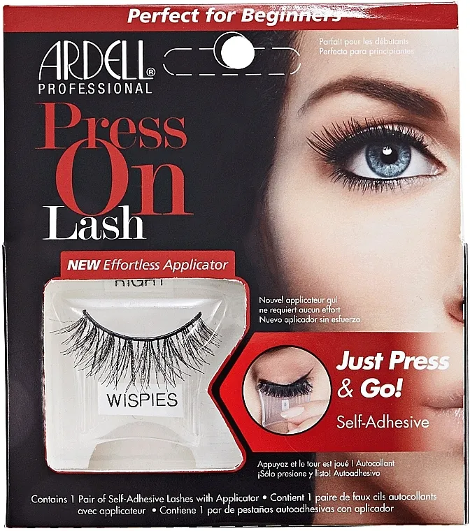 Umjetne trepavice Ardell Press On Lash Wispies Black