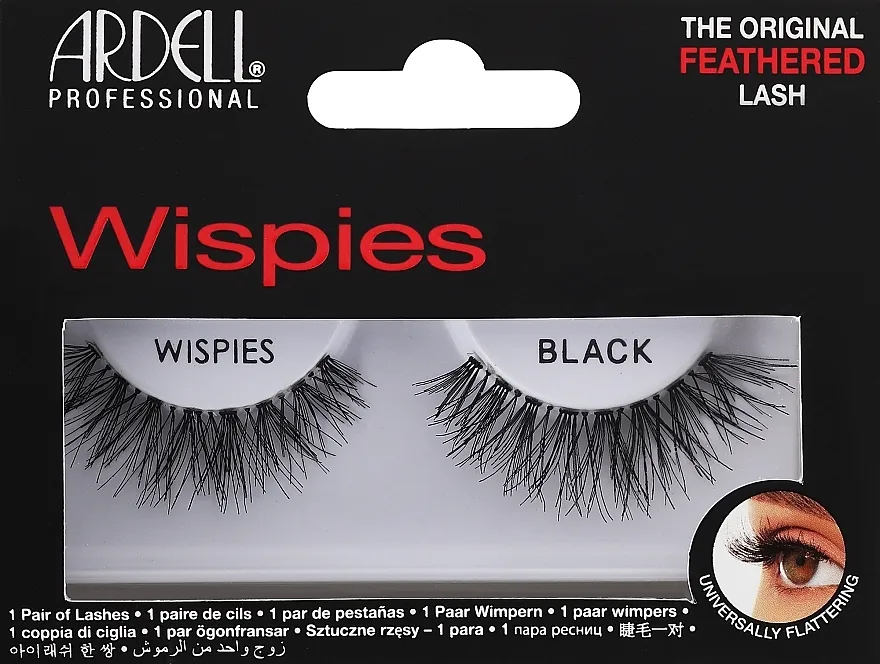 Umjetne trepavice Ardell Professional Natural Lashes Wispies Black
