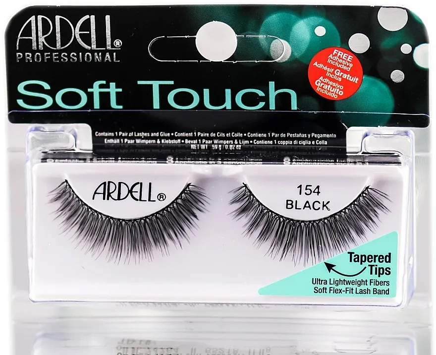 Umjetne trepavice Ardell Soft Touch Eye Lashes Black 154