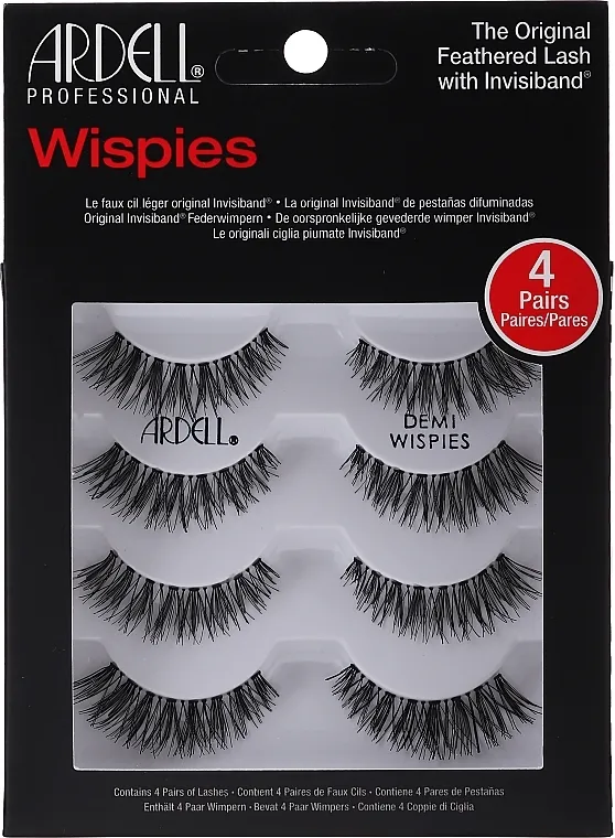 Umjetne trepavice Ardell Wispies 4 Pack