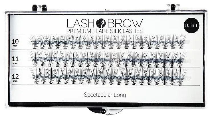 Umjetne trepavice Lash Brown Premium Flare Silk Lashes Spectacular Long