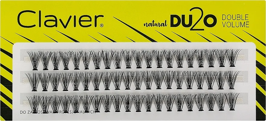 Umjetne trepavice "Double volume", 10 mm Clavier DU2O Double Volume