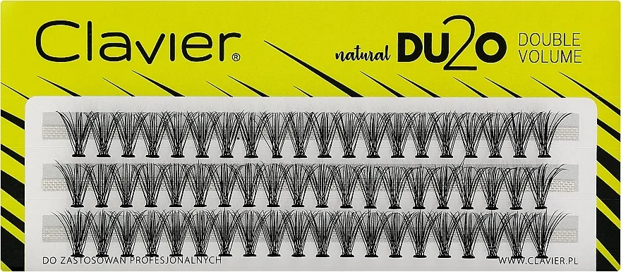 Umjetne trepavice "Double Volume", 11mm Clavier DU2O Double Volume