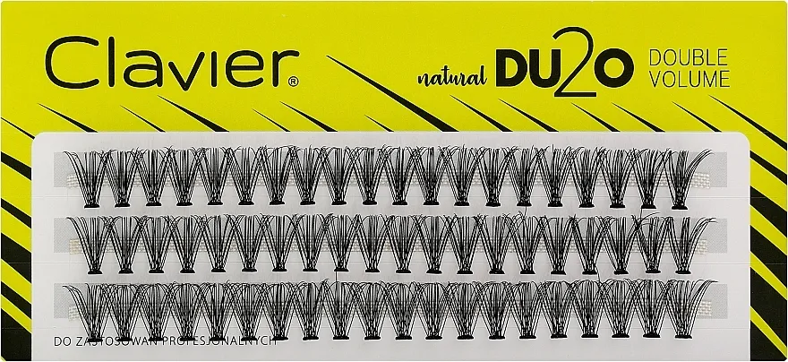 Umjetne trepavice "Double volume", 12 mm Clavier DU2O Double Volume