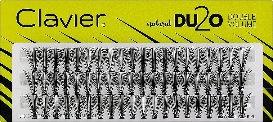Umjetne trepavice "Double volume", 13 mm Clavier DU2O Double Volume