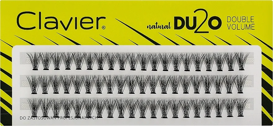 Umjetne trepavice "Double volume", 9 mm Clavier DU2O Double Volume