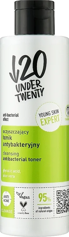 Under Twenty Anti! Acne Cleansing Antibacterial Toner Antibakterijski tonik za čišćenje lica