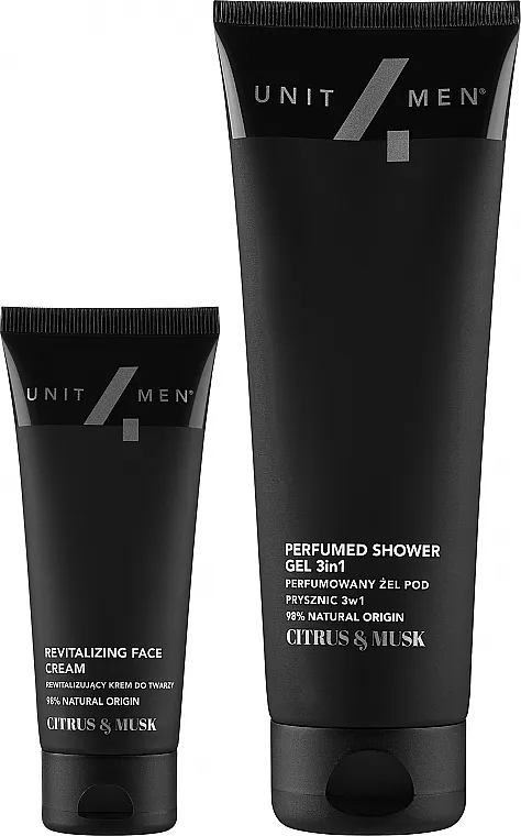 Unit4Men Citrus&amp;Musk Revitalizing (cr/50ml + sh/gel/200ml) Set