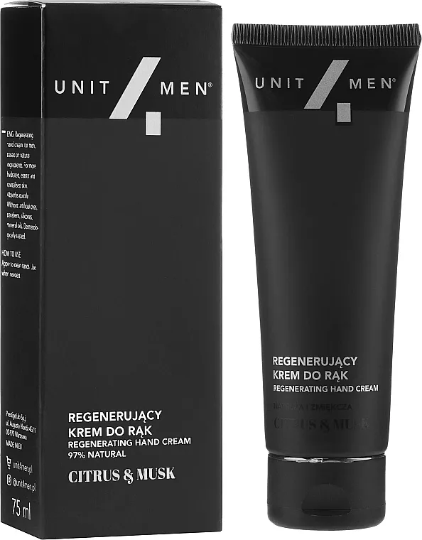 Unit4Men Citrus&amp;Musk Revitalizing Hand Cream Revitalizirajuća krema za ruke