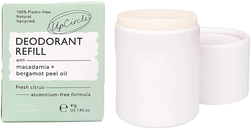 UpCircle Refillable Deodorant with Macadamia + Bergamot (jednostka zamienna) Prirodni dezodorans