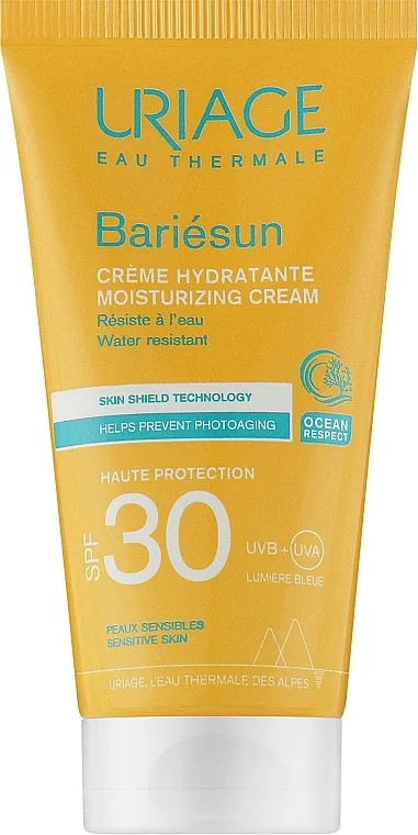Uriage Bariesun Moisturising Cream High Protection SPF30+ Krema za zaštitu od sunca za lice