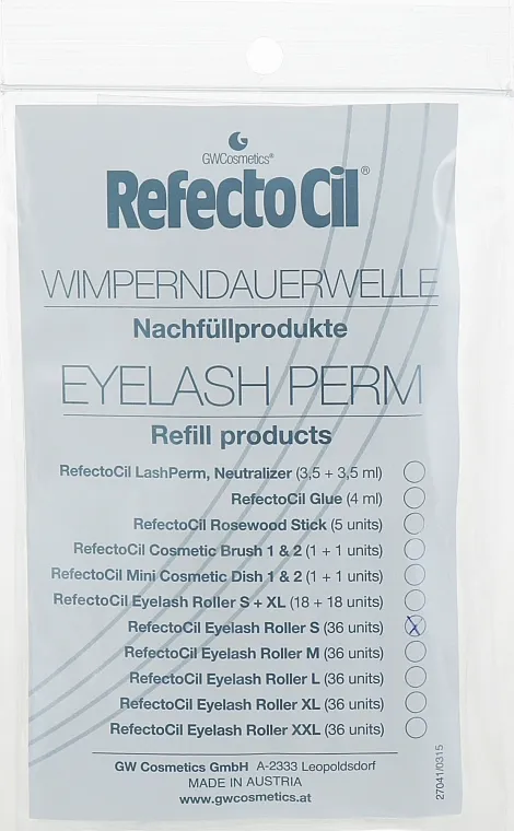 Uvijači za trepavice, S RefectoCil