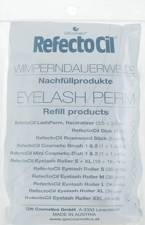 Uvijači za trepavice, XXL RefectoCil