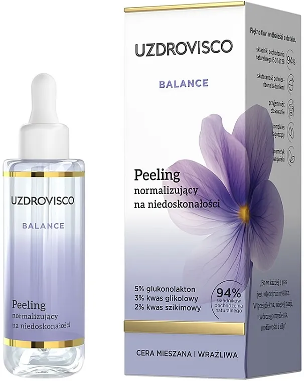 Uzdrovisco Balance Peeling Normalizujući piling za nesavršenosti