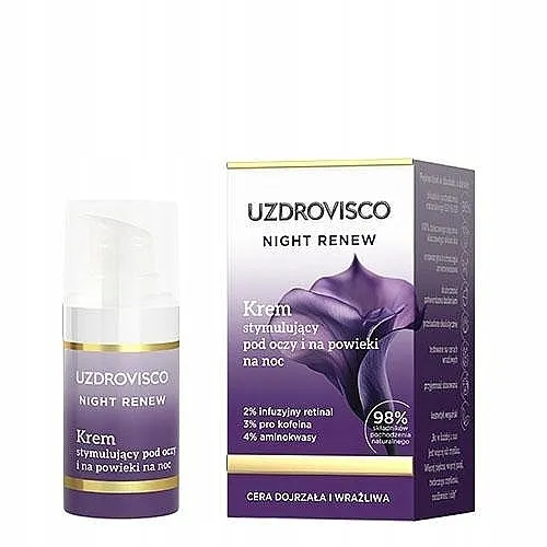 Uzdrovisco Night Renew Stimulating Night Cream For Under Eyes And Eyelids Noćna stimulativna krema za područje oko očiju i kapke