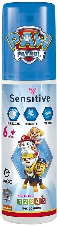 Vaco Paw Patrol Sensitive 6m+ Dečiji sprej protiv komaraca, mušica i krpelja, od 6 meseci