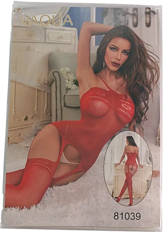 Vaqua Bodystocking 81039, crvena