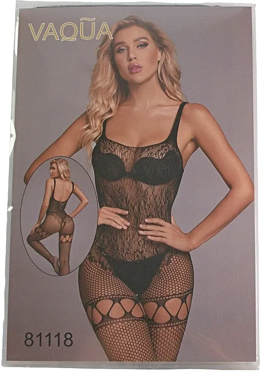 Vaqua Bodystocking 81118, crna