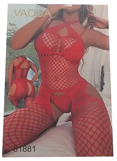Vaqua Bodystocking 81881, crveni