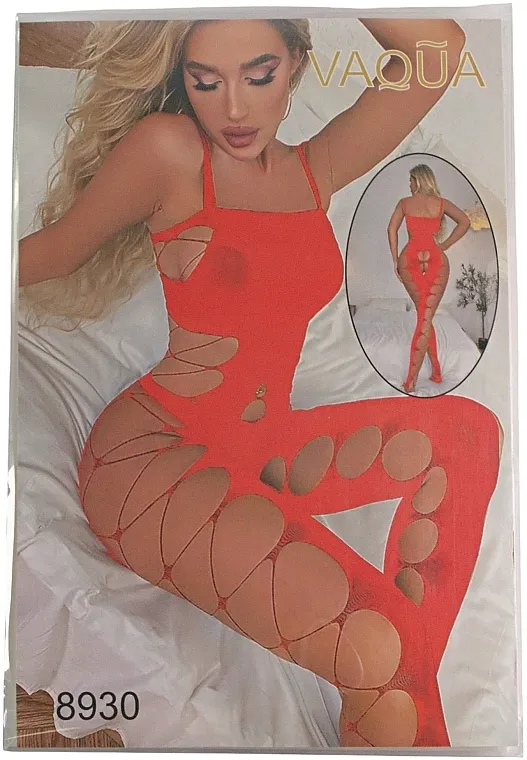 Vaqua Bodystocking 8930, crvena