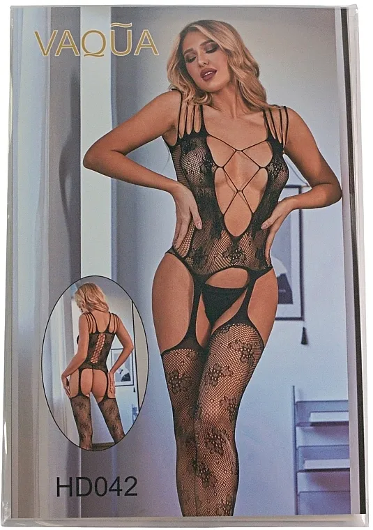 Vaqua Bodystocking HD042, crna