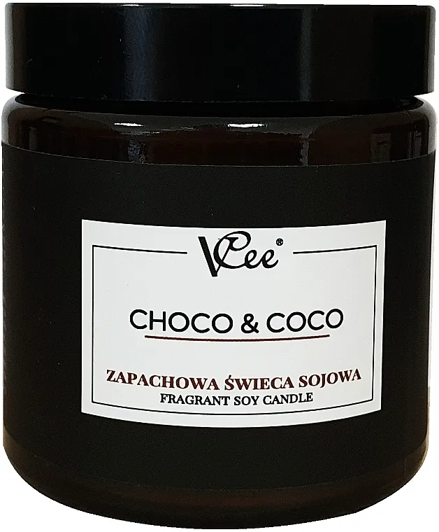 Vcee Choco &amp; Coco Fragrant Soy Candle Sveća od sojinog voska sa mirisom slatke čokolade i primesama kokosa