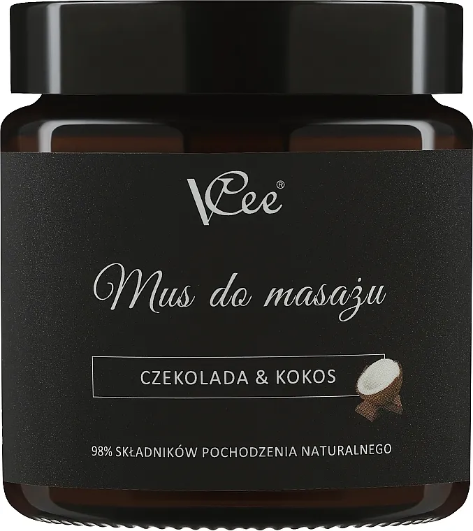 VCee Chocolate &amp; Coconut Massage Mousse Veganska pjena za masažu "Čokolada i kokos"