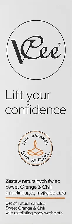 Vcee Lift Your Confidence Sweet Orange &amp; Chili (candle/80g + candle/100ml) Set prirodnih sveća