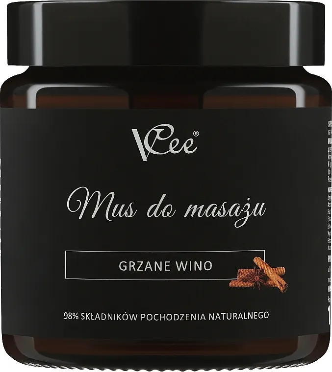 VCee Mulled Wine Massage Mousse Turpija za nokte, prava, 240/320, roze