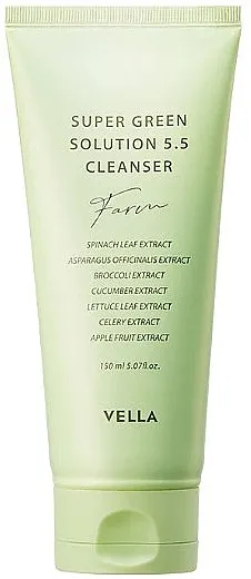 Vella Super Green Solution 5.5 Cleanser Pena za čišćenje lica