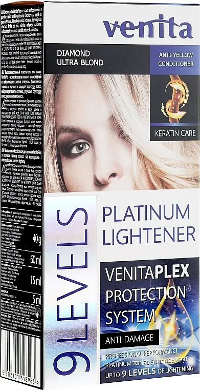 Venita Plex Platinum Lightener Sredstvo za posvjetljivanje kose u 9 tonova