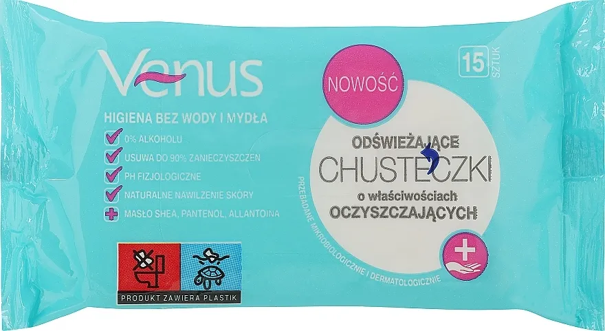 Venus Refreshing Wipes Osvježavajuće vlažne maramice