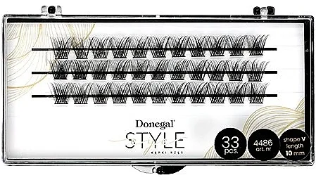 Veštačke trepavice, 10 mm, 33 kom. Donegal Style Eye V Shape 4486