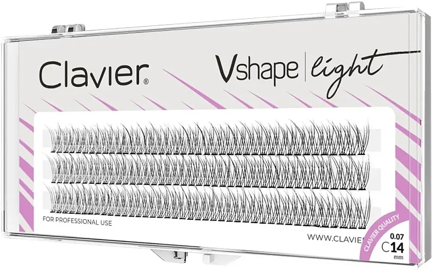 Veštačke trepavice, 14 mm Clavier V-Shape Light Eyelashes