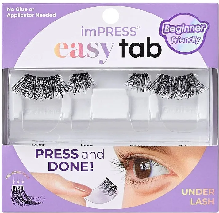 Veštačke trepavice Kiss ImPRESS Easy Tab 03 False Eyelashes